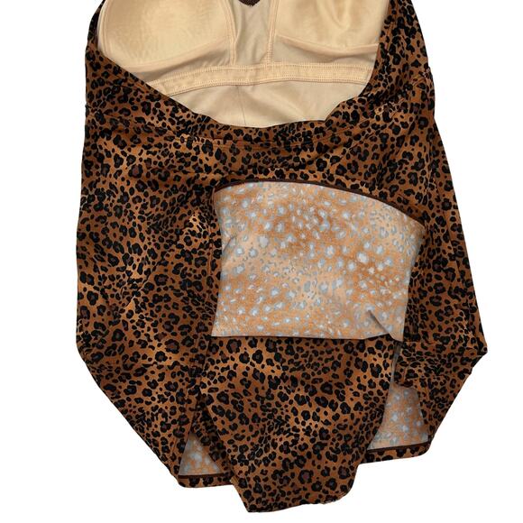 Islander one Piece Women's Size 10 Animal Print Bathing Suit - Picture 4 of 10